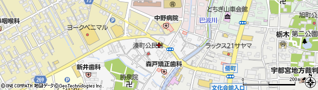 滝沢ハム株式会社　レッケルバルト栃木店周辺の地図
