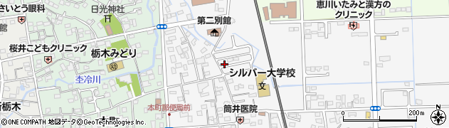 栃木県栃木市神田町周辺の地図