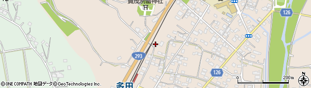 栃木県佐野市多田町1250周辺の地図