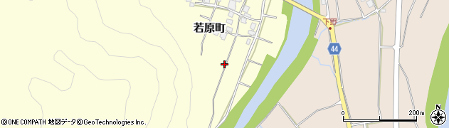 石川県白山市若原町ロ周辺の地図