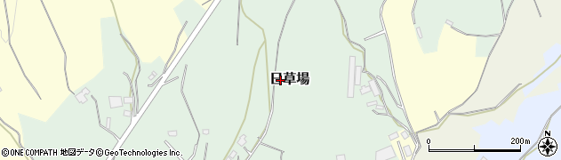 茨城県笠間市日草場周辺の地図
