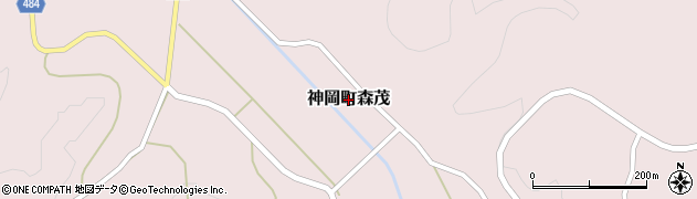 岐阜県飛騨市神岡町森茂周辺の地図
