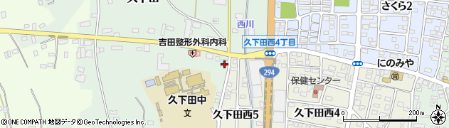 栃木県真岡市久下田1305周辺の地図