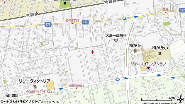 〒311-4151 茨城県水戸市姫子の地図