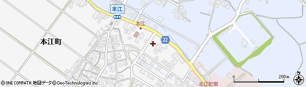 石川県小松市本江町ワ周辺の地図