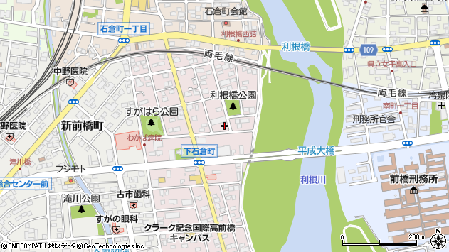 〒371-0842 群馬県前橋市下石倉町の地図
