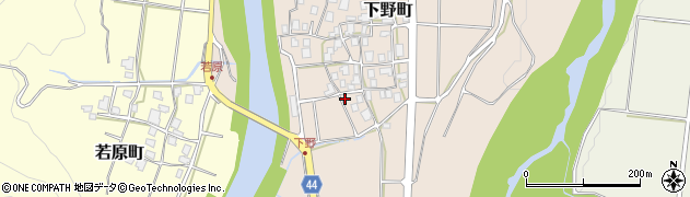 石川県白山市下野町ロ221周辺の地図
