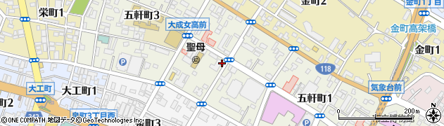 茨城県水戸市五軒町周辺の地図