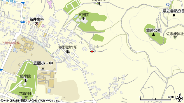 〒309-1611 茨城県笠間市笠間の地図