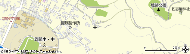 茨城県笠間市笠間周辺の地図