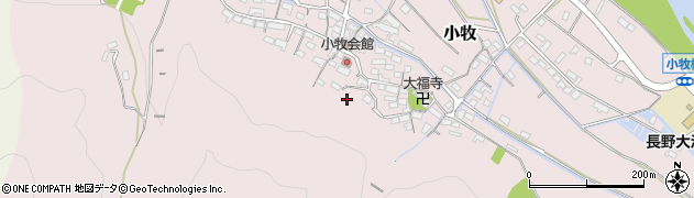 長野県上田市小牧周辺の地図