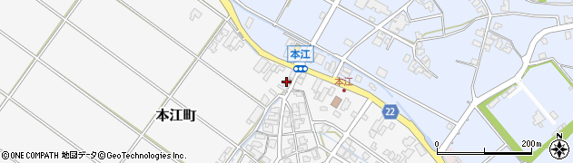 小松警察署　本江駐在所周辺の地図