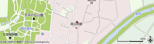栃木県下野市紫周辺の地図