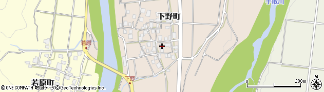 石川県白山市下野町ロ周辺の地図