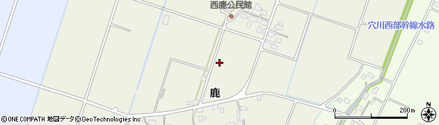 栃木県真岡市鹿周辺の地図