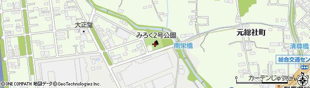 元総社みろく2号公園周辺の地図