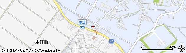 石川県小松市千木野町と88周辺の地図