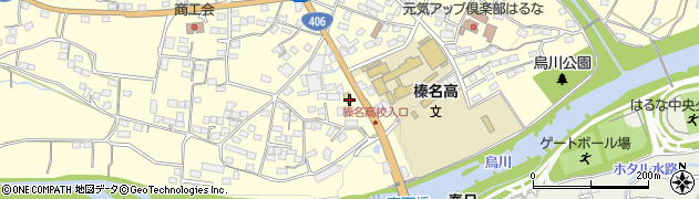 ローソン榛名下室田店周辺の地図