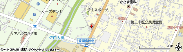 笠間郵便局 ＡＴＭ周辺の地図