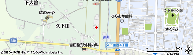栃木県真岡市久下田1710周辺の地図