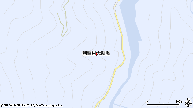 〒939-2518 富山県南砺市利賀村大勘場の地図