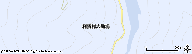 富山県南砺市利賀村大勘場周辺の地図
