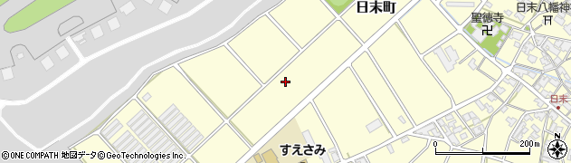 石川県小松市日末町（西）周辺の地図