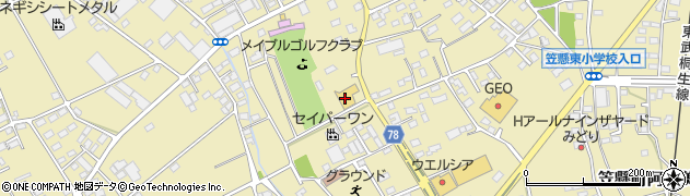 ビッグエコー BIG ECHO 桐生笠懸店周辺の地図