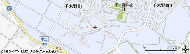 石川県小松市千木野町ぬ周辺の地図