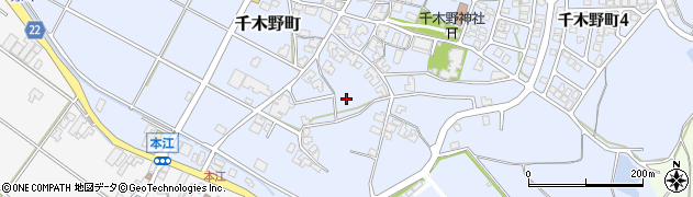 石川県小松市千木野町（ぬ）周辺の地図