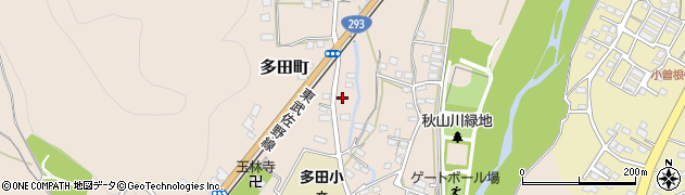 栃木県佐野市多田町1601周辺の地図
