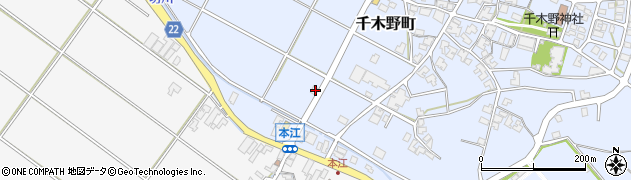石川県小松市千木野町と73周辺の地図
