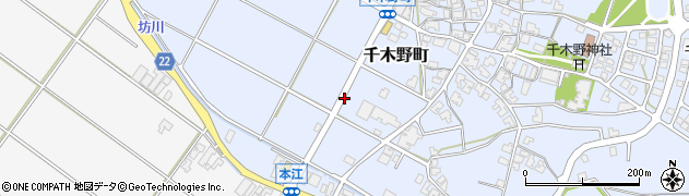 石川県小松市千木野町と周辺の地図