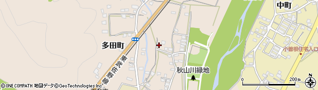 栃木県佐野市多田町1562周辺の地図