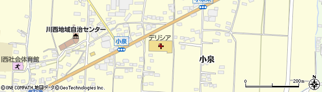 八十二銀行デリシア上田川西店 ＡＴＭ周辺の地図