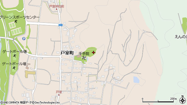 〒327-0306 栃木県佐野市戸室町の地図