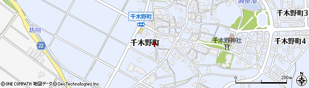 石川県小松市千木野町と21周辺の地図