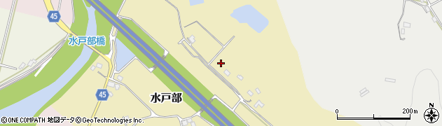 栃木県真岡市水戸部周辺の地図