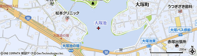 大塚池周辺の地図