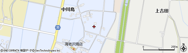 栃木県下野市中川島周辺の地図