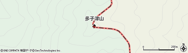 多子津山周辺の地図