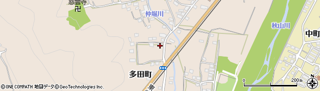栃木県佐野市多田町1649周辺の地図