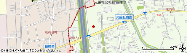 ファミリーマート前橋元総社町店周辺の地図
