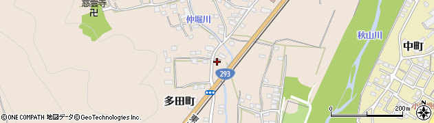 栃木県佐野市多田町3731周辺の地図