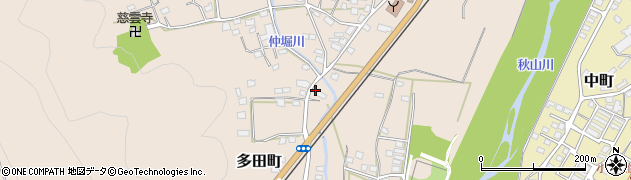 栃木県佐野市多田町3037周辺の地図