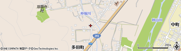 栃木県佐野市多田町1659周辺の地図