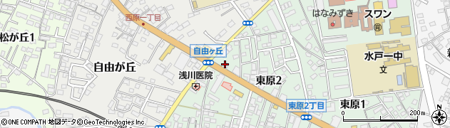 松屋 水戸東原店周辺の地図