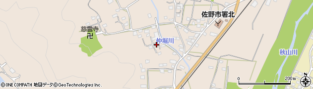 栃木県佐野市多田町1668周辺の地図