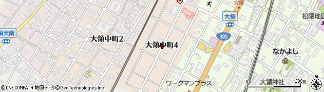 石川県小松市大領中町周辺の地図