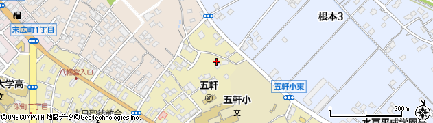 茨城県水戸市金町3丁目周辺の地図